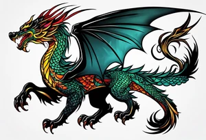 dragon and phoenix tattoo tattoo idea