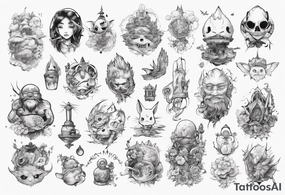 Fantsy world tattoo idea