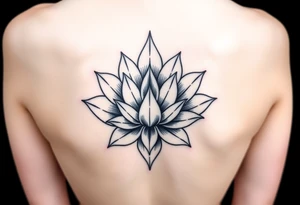 lotus flower frost tattoo idea