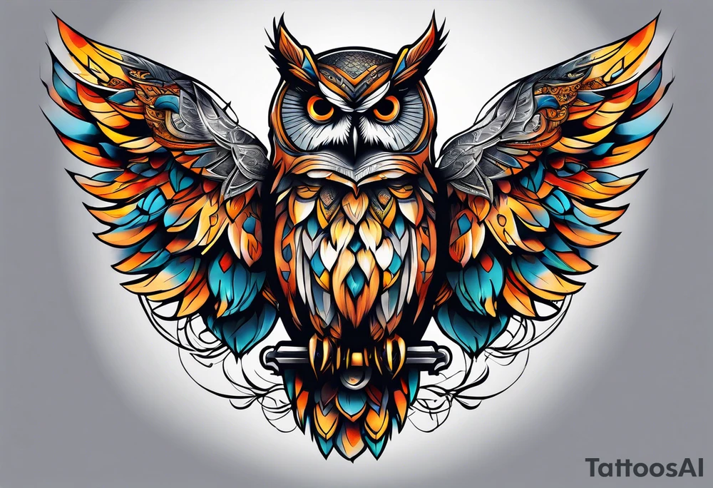 Owl tattoo idea