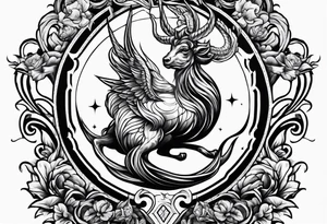 Gemini sign Capricorn sign tattoo tattoo idea