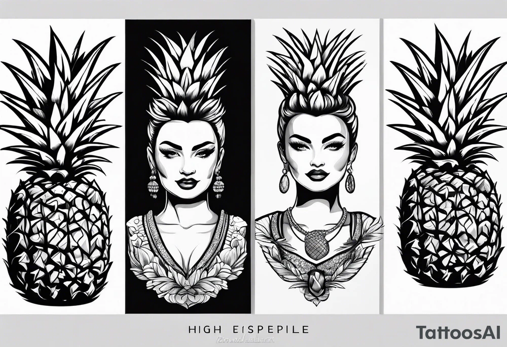 Pineapple tattoo idea