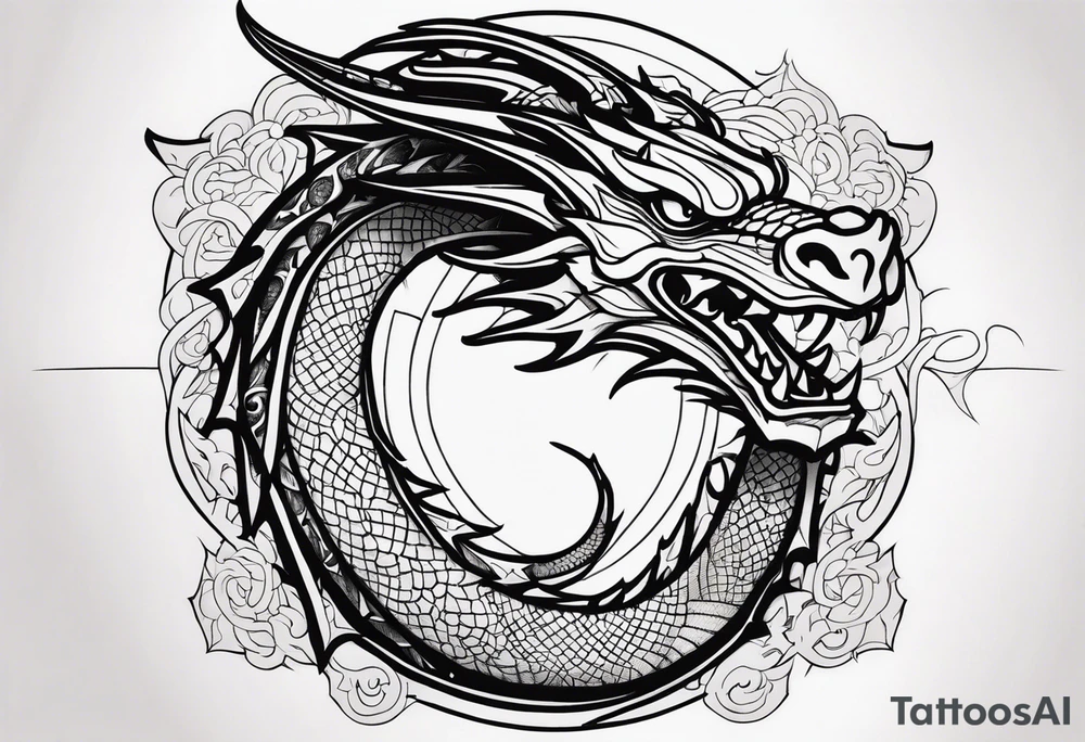 dragon tattoo idea