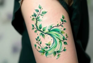 生 (shēng, “life”) in soft green with flowing water or vines speaks of growth and vitality. tattoo idea