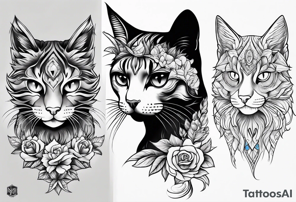 gatto tattoo idea