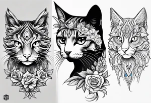 gatto tattoo idea