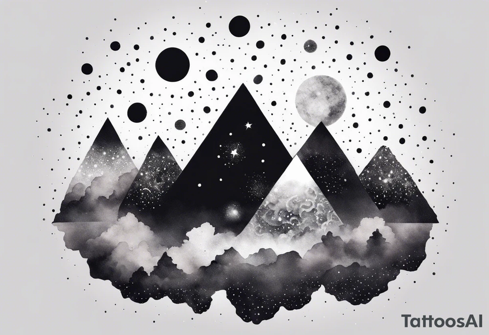 Crystal Galaxy geode cosmos tattoo idea