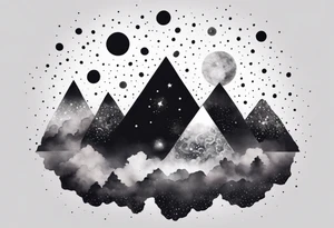 Crystal Galaxy geode cosmos tattoo idea