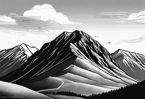 great gable from wasdale head tattoo idea