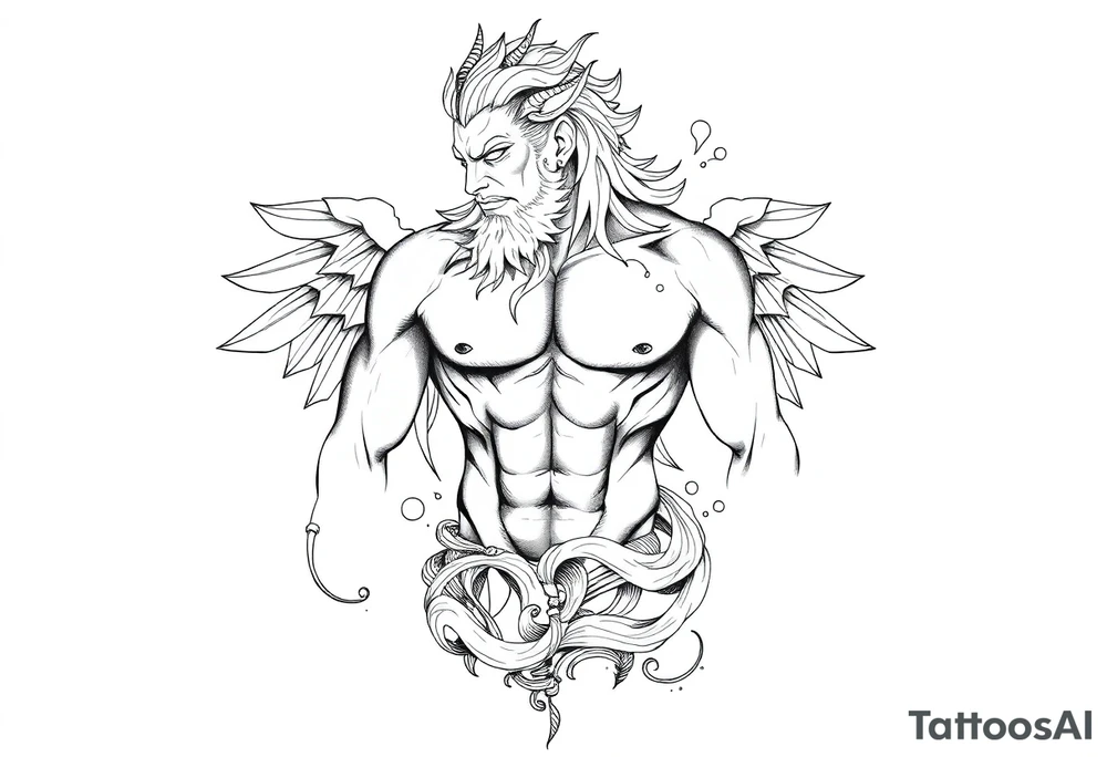 Mythology,men body tattoo idea