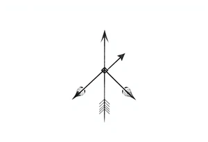 Generate Dark Black Arrow Tattoo For Neck tattoo idea