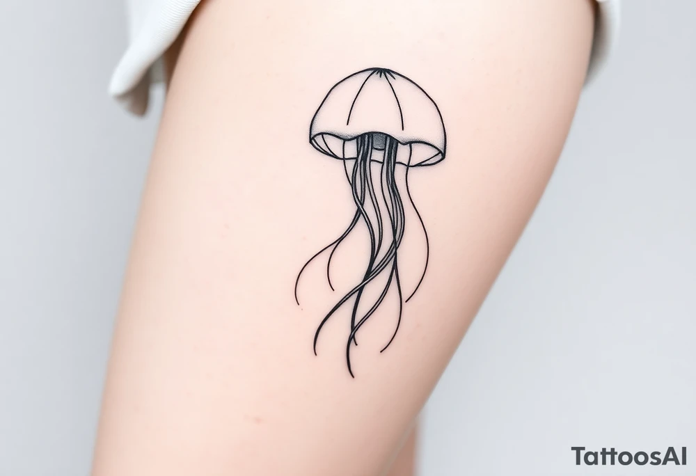 A big jellyfish tattoo tattoo idea