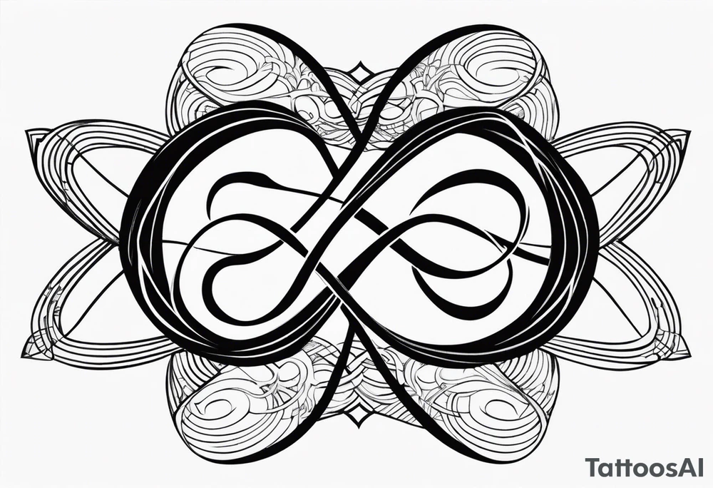 Curvy Infinity Symbol tattoo idea