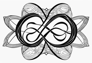 Curvy Infinity Symbol tattoo idea