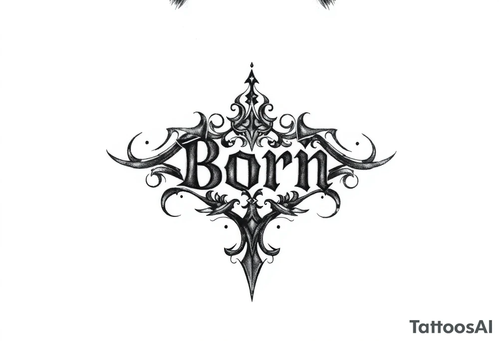 natural born talent written for a logo tattoo idea