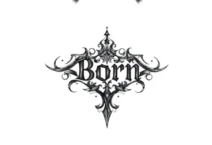 natural born talent written for a logo tattoo idea
