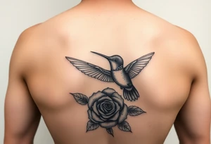 Debby Deguzman with a humming bird and a rose tattoo idea