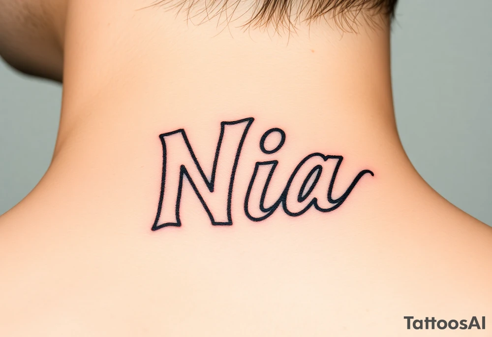 name Nia tattoo idea