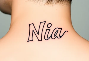 name Nia tattoo idea