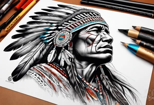 Native American Guns tattoo idea