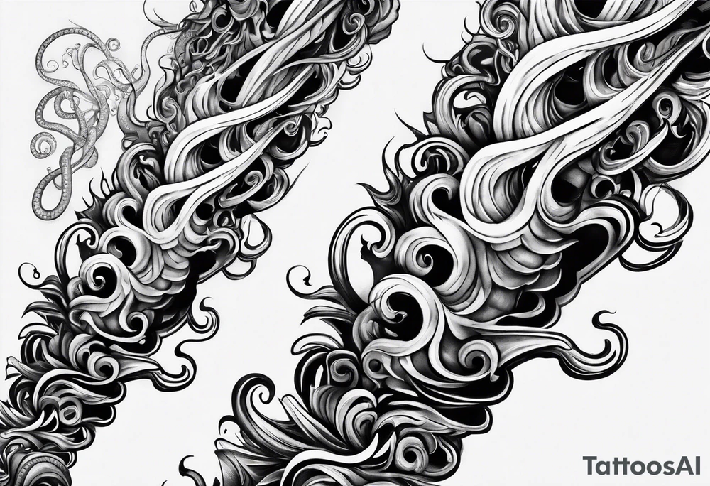 Tentacles starting at wrist and going up forearm tattoo idea Tentacles starting at wrist and going up forearm tattoo idea