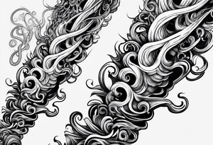 Tentacles starting at wrist and going up forearm tattoo idea