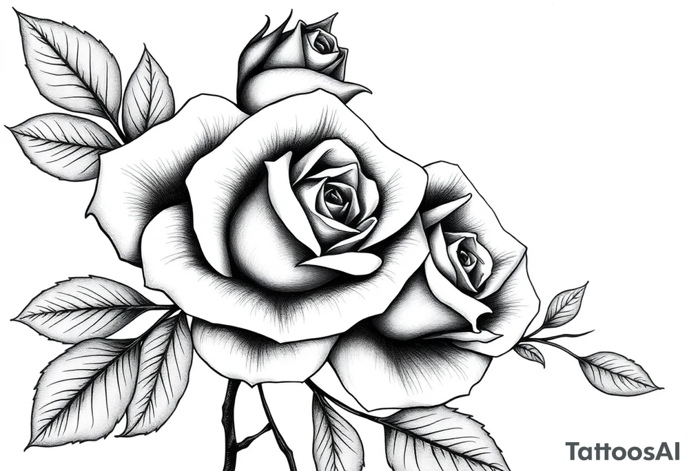 roses, survival tattoo idea
