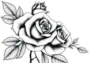 roses, survival tattoo idea
