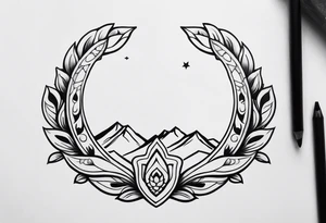 Horseshoe and 4x4 tattoo idea