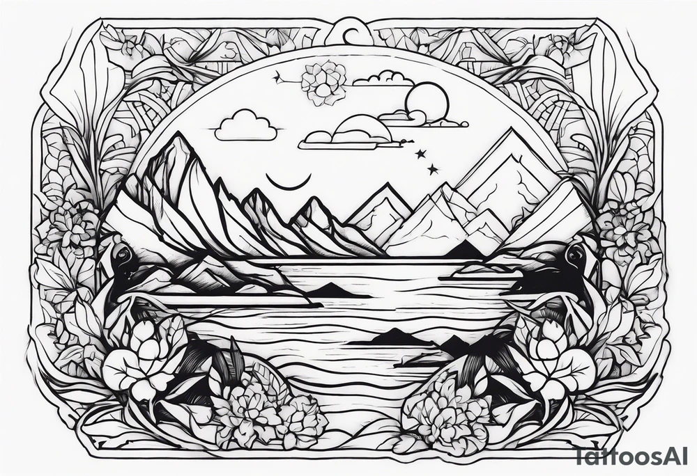 vacation tattoo idea