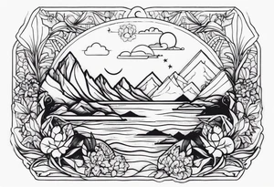 vacation tattoo idea