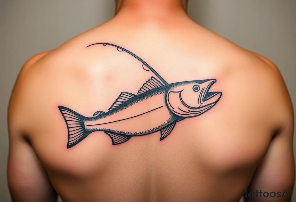 Fishing with dad tattoo idea
