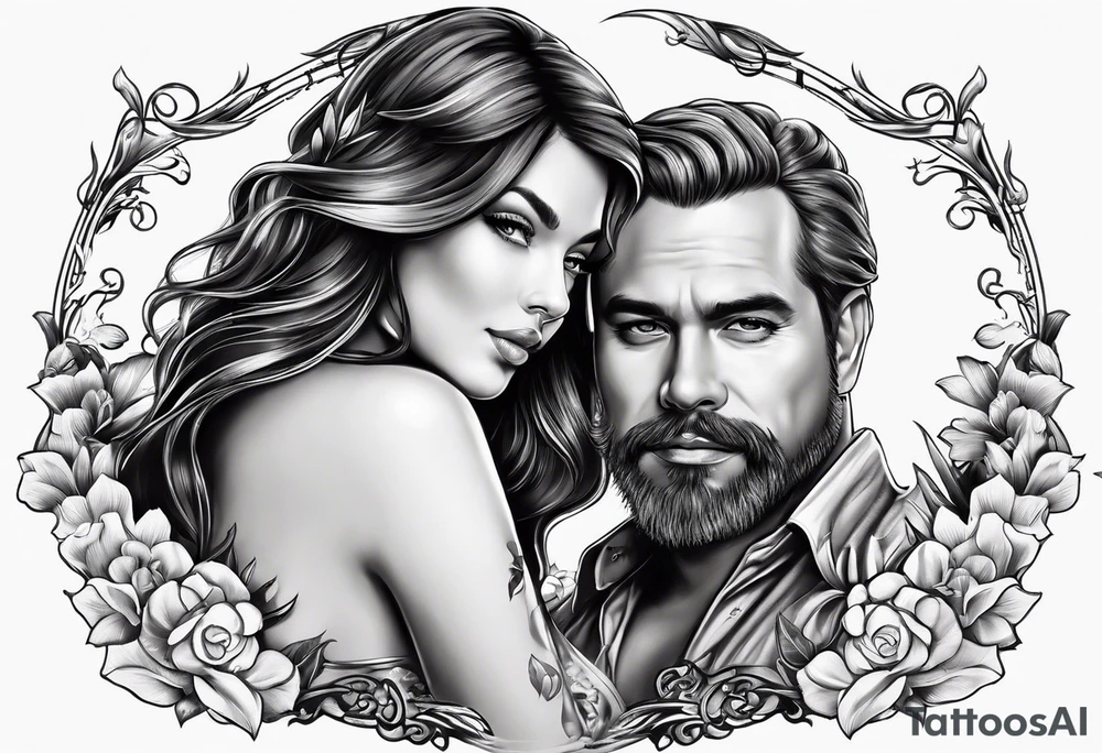 daughter and father tattoo idea