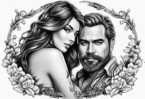 daughter and father tattoo idea