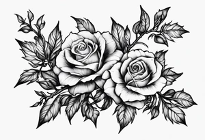 A thorn vine with just thorns on it tattoo idea