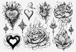 Mind and heart floating away tattoo idea