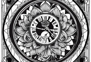 Grateful dead 
clock tattoo idea