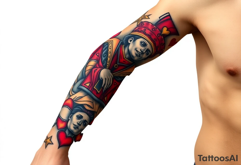 poker
king of hearts
love tattoo idea