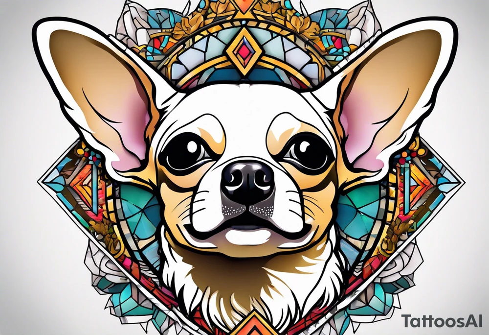 Funny chihuahua tattoo idea