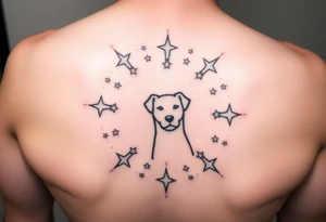 I would like a tattoo that represents our 2nd life following an accident. My husband, Elex, my son Evan, our nephews Sixtine and Diego and Cookie my dog. Like stars forming the circle of life tattoo idea