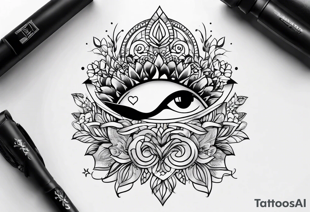 life is about love tattoo idea