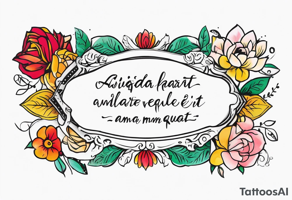 Script as an armband: "Quisquis amat valeat, pereat quid nescit amare, bis tanto pereat quisquis amare vetat" freida kahlo inspired tattoo idea