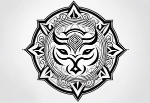 demon seal like supernaturals with tribals tattoo idea