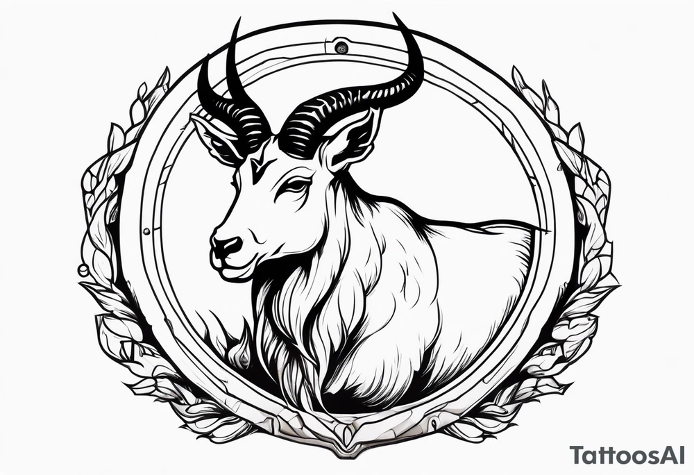 capricorn with a shotgun tattoo idea
