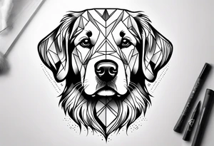 golden retriever texas tattoo idea