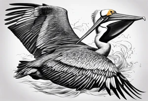 100 km pelican tattoo idea