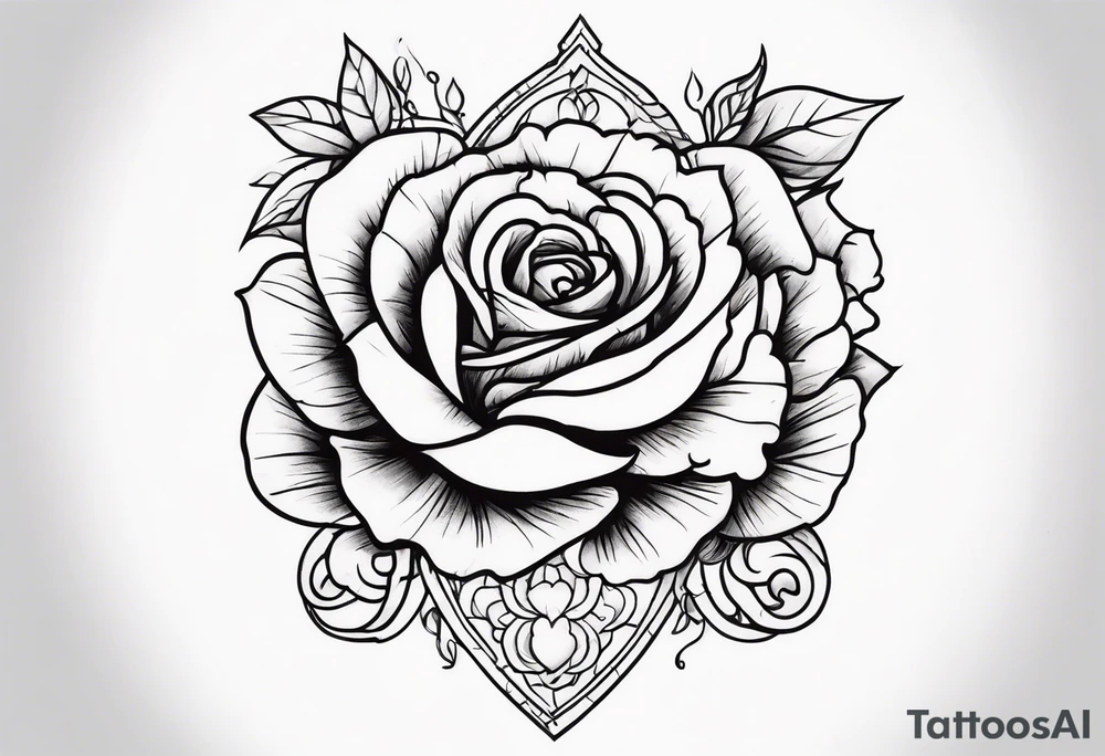 Leuchtturm Stacheldraht Rosen Herz tattoo idea
