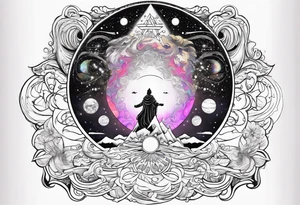 God showing Moses the universe tattoo idea
