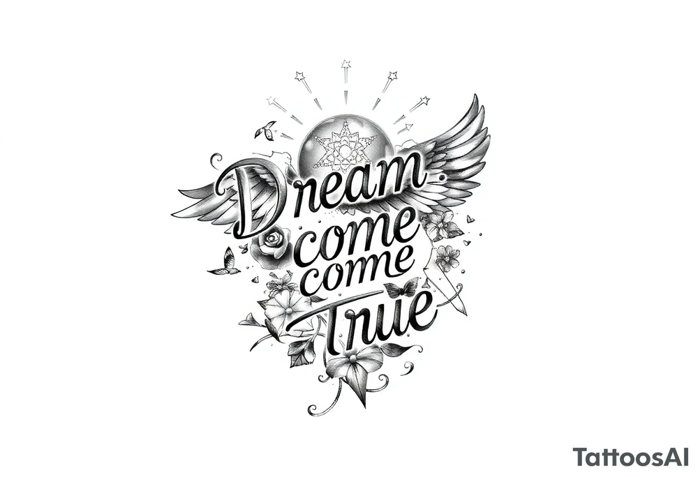 Dreams come true tattoo idea