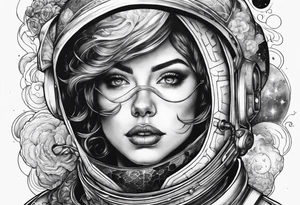 Rip in space and time between the sky. tattoo idea